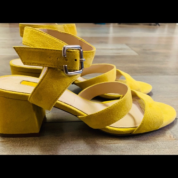Topshop Shoes - Topshop Mustard Yellow Sandals - NWOT